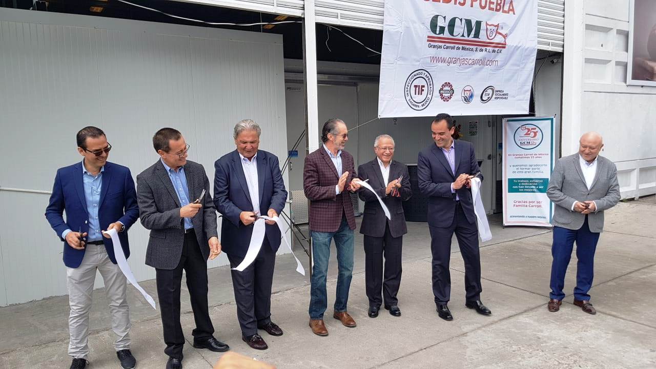 Inauguración del primer Centro de Distribución de Carne de Cerdo en el municipio de Puebla (Especial)