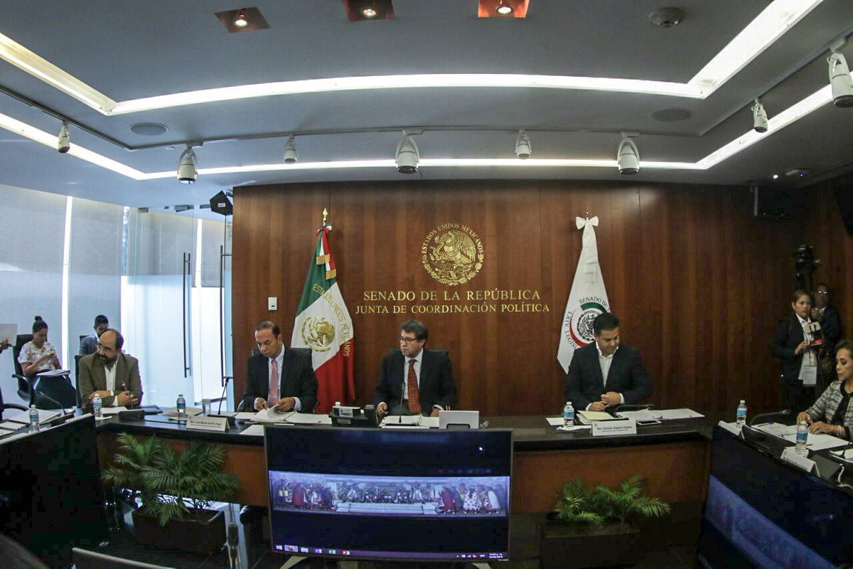 El presidente de la Junta de Coordinación Política, Ricardo Monreal. (Twitter)