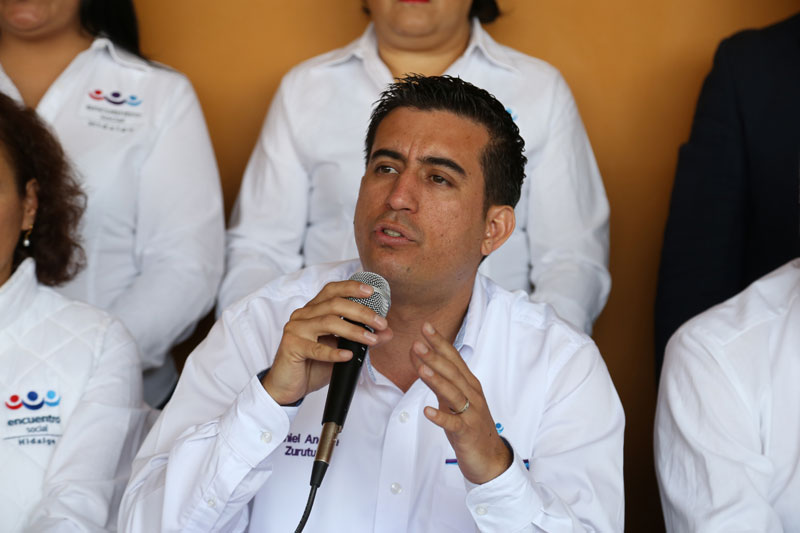 Daniel Andrade, presidente estatal del Partido Encuentro Social. (Jorge Sánchez)