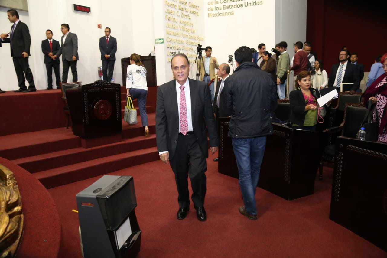 Aseguró que él es Presidente de la Junta de Gobierno del Congreso del estado.  (Jorge Sánchez)
