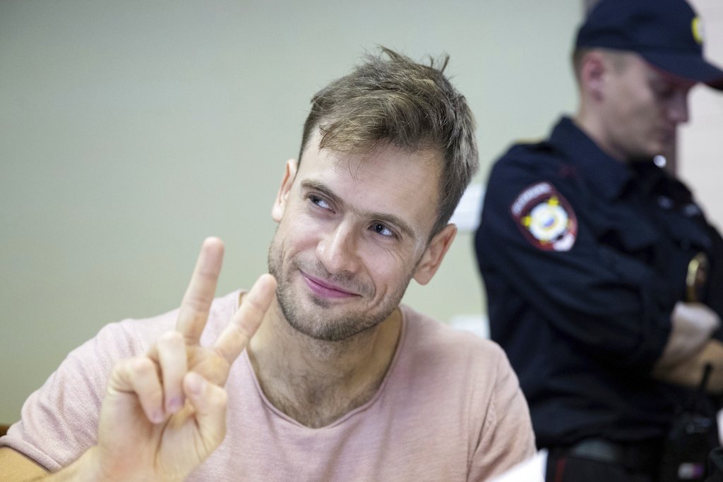 Pyotr Verzilov, integrante de Pussy Riot, se encuentra en cuidados de emergencia. (AP)