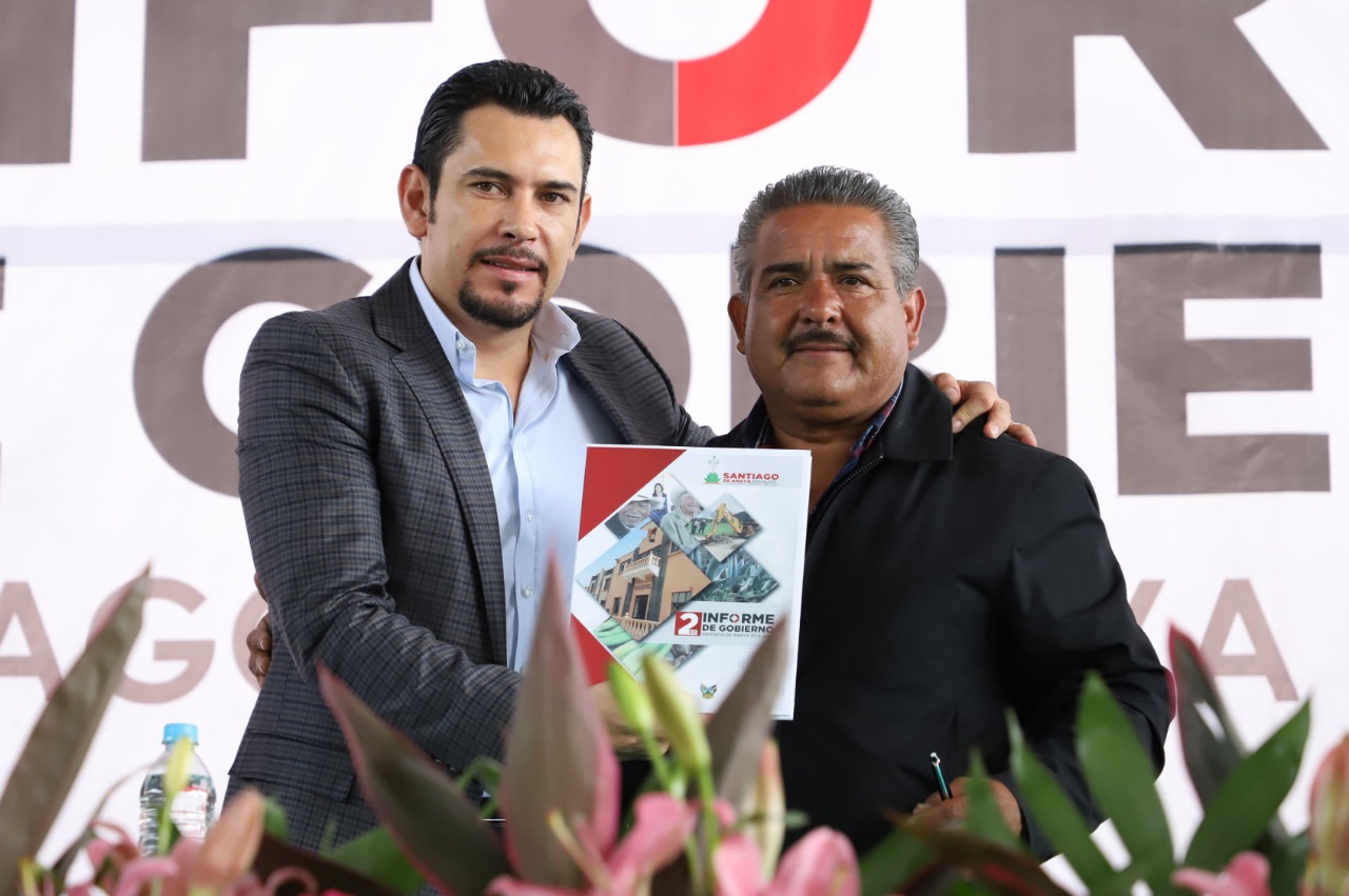 Reconoció la labor del alcalde de Santiago de Anaya. (Cortesía)