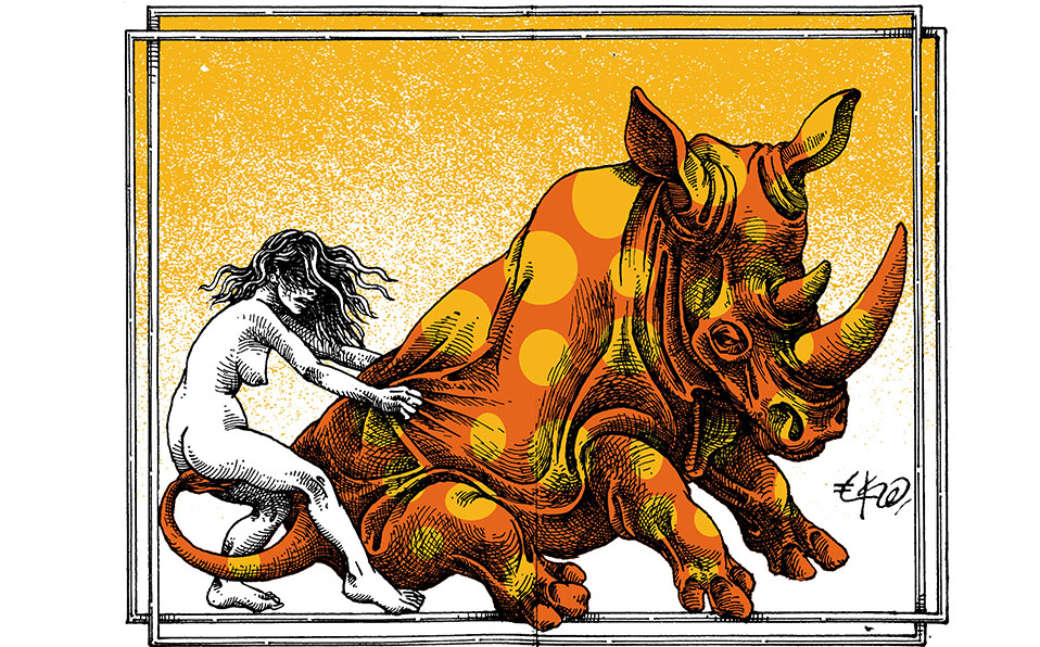 Eko Ex libris El Rinoceronte. Confabulario