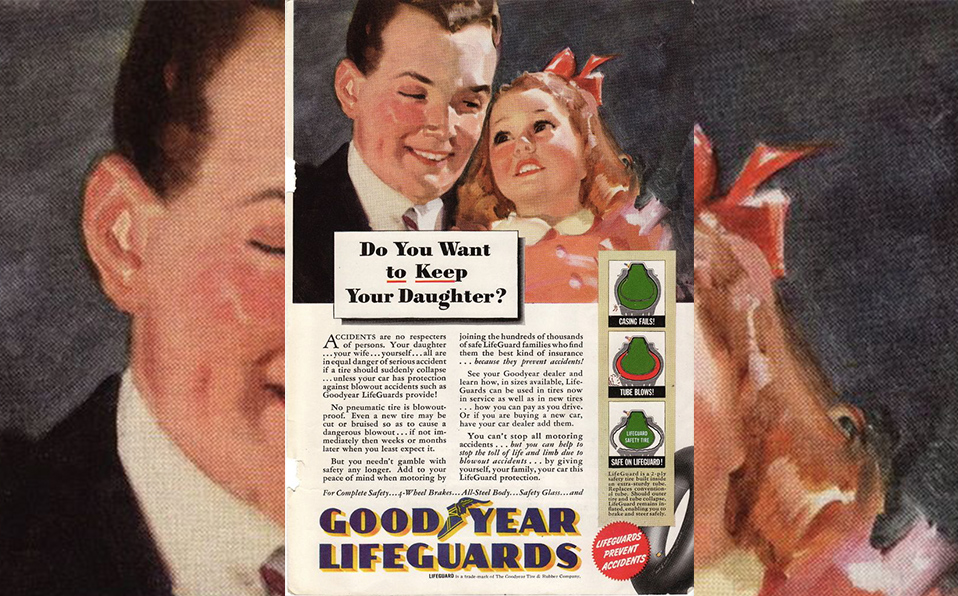 MUNDO GOODYEAR Anuncio publicitario de la década de 1940