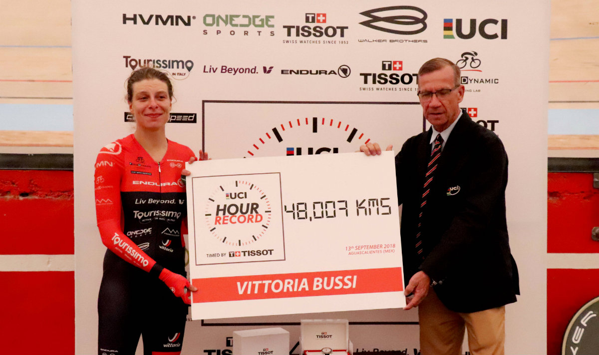Vittoria Bussi, la nueva dueña del récord de la Hora UCI (Cortesía)