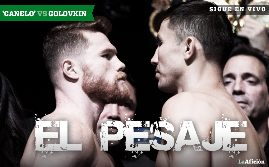 Sigue en vivo la ceremonia de pesaje 'Canelo' vs Golovkin II