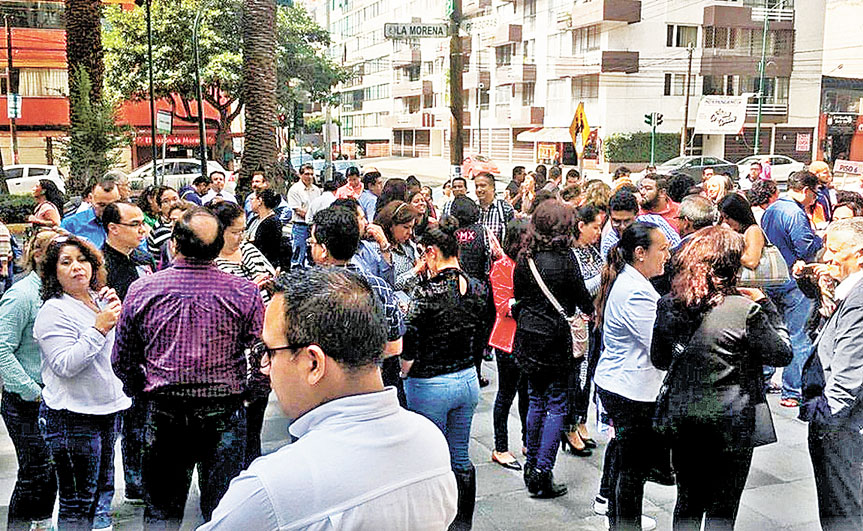 Los movimientos telúricos de ayer se percibieron en la colonia Narvarte y el epicentro fue en Iztacalco. (Fotografía: Especial)