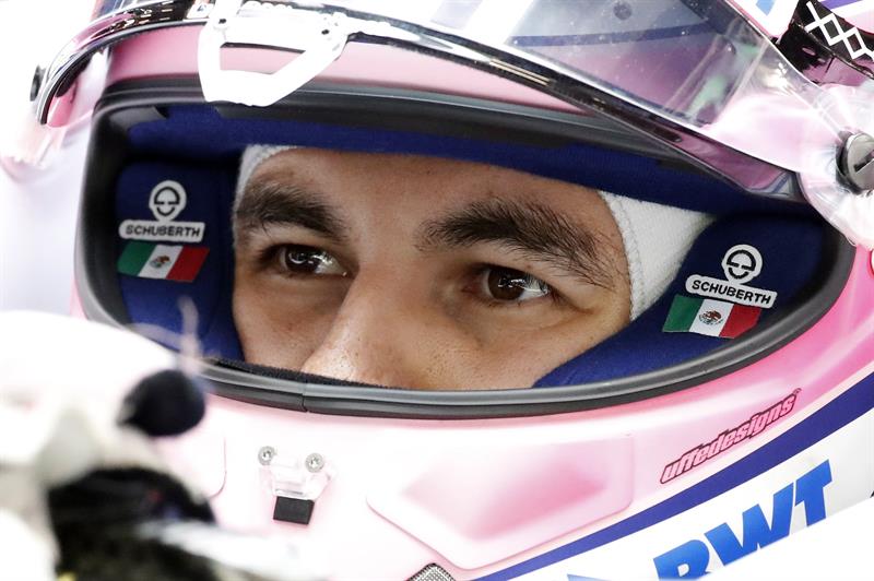 Sergio Pérez en la clasificación del Gran Premio de Singapur (EFE)