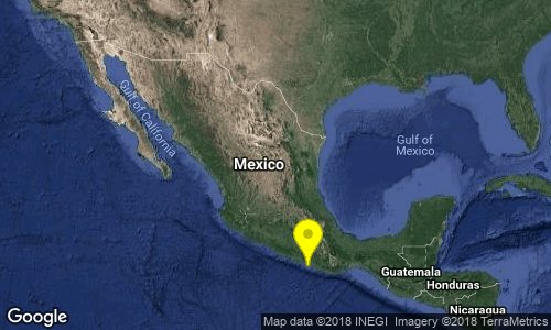 El sismo ocurrió a las 23:30 horas en Ometepec, Guerrero.  (Twitter: @SismologicoMX)