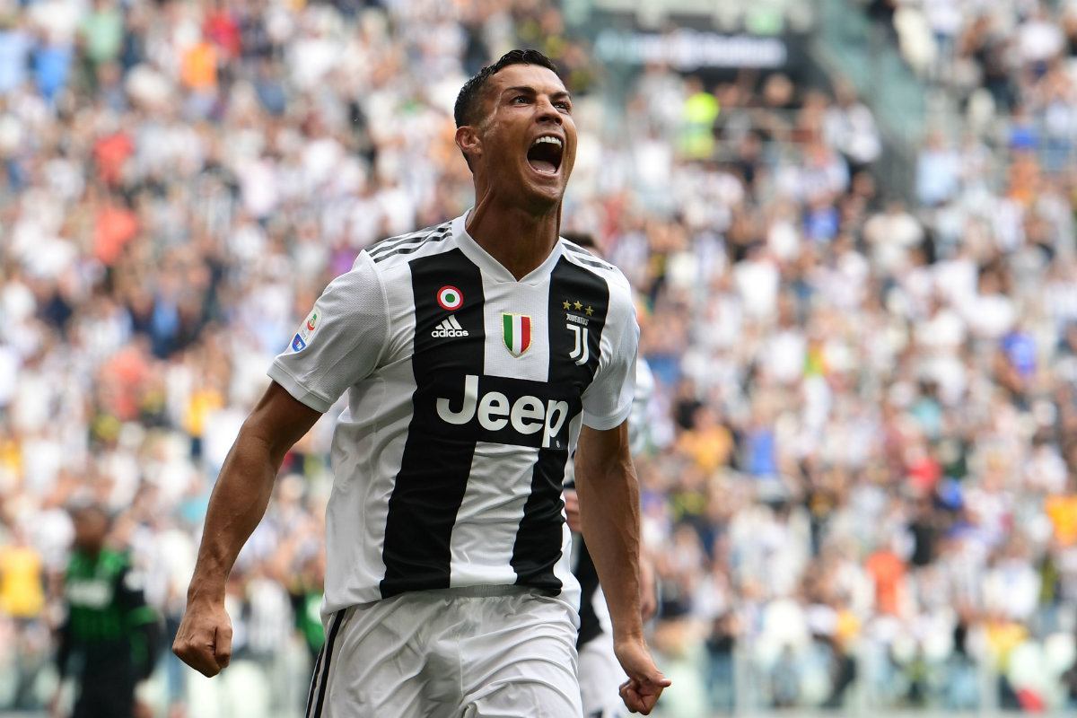 Cristiano Ronaldo ya anotó en la Serie A (AFP)
