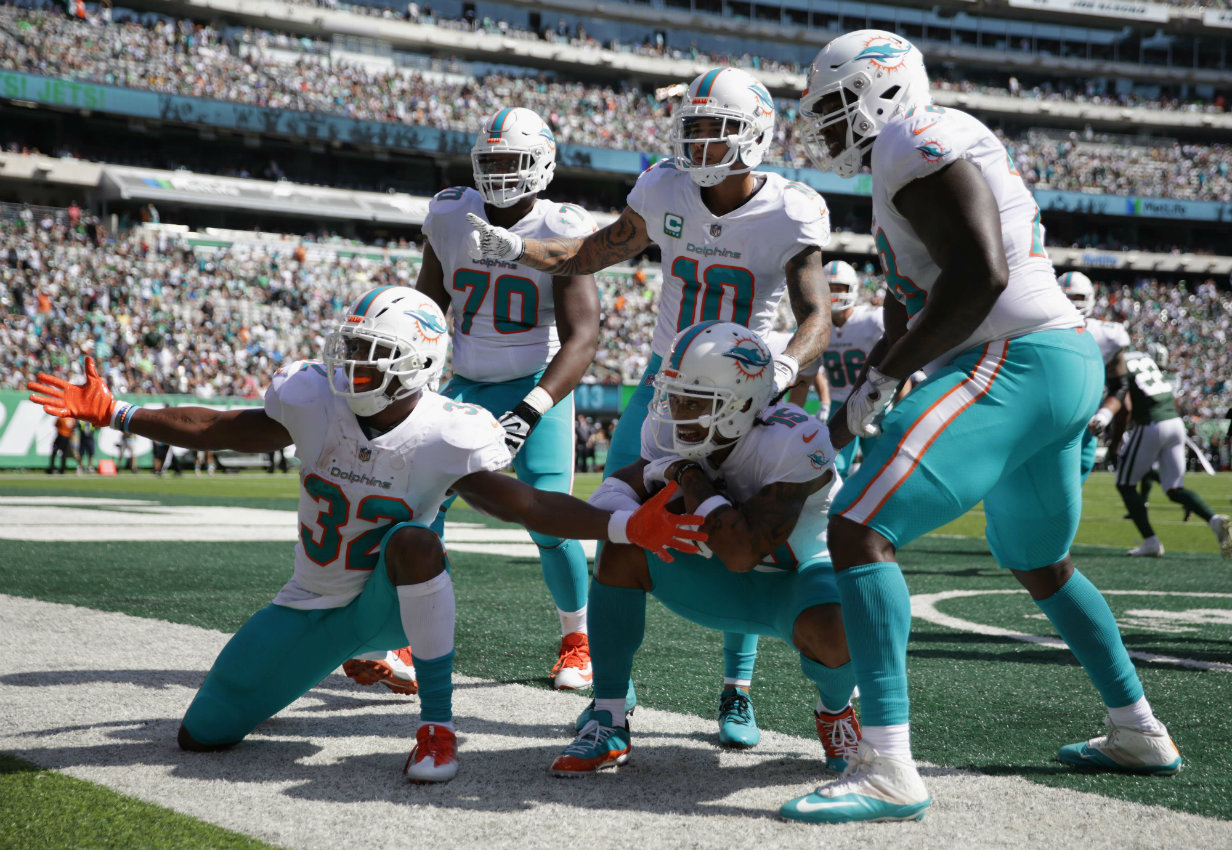 Los Delfines de Miami derrotaron 20-12 a los New York Jets (AFP)