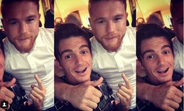 Drake Bell y el 'Canelo' Álvarez se fotografiaron juntos en 2017. (Foto: Instagram)