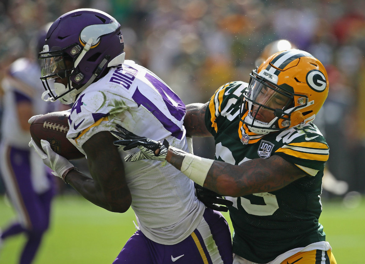 Minnesota y Green Bay protagonizaron el segundo empate de la campaña 2018 de la NFL (AFP)