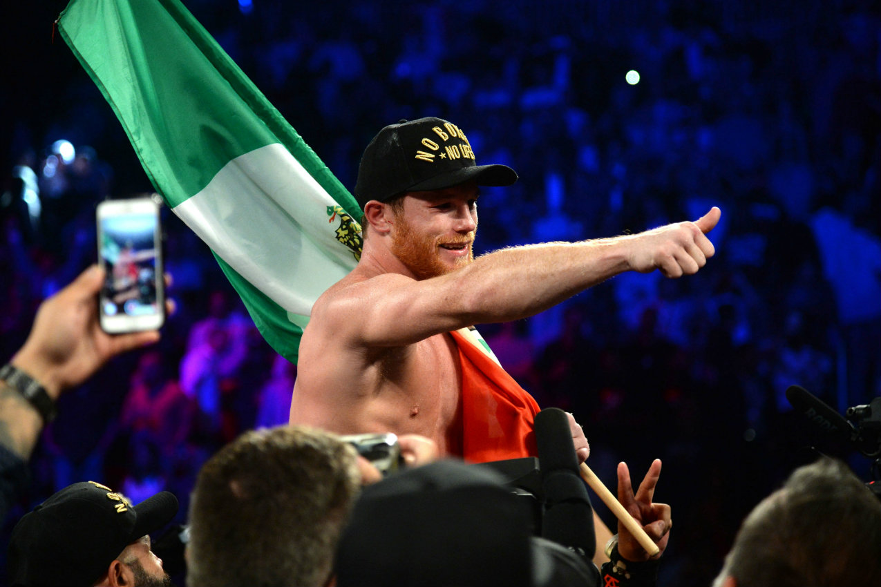 Saúl 'Canelo' Álvarez tras su victoria ante Gennady Golovkin (Reuters)