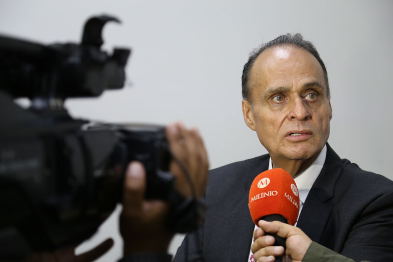 Humberto Veras Godoy, diputado local y coordinador de Morena en entrevista para MILENIO. (Jorge Sánchez)