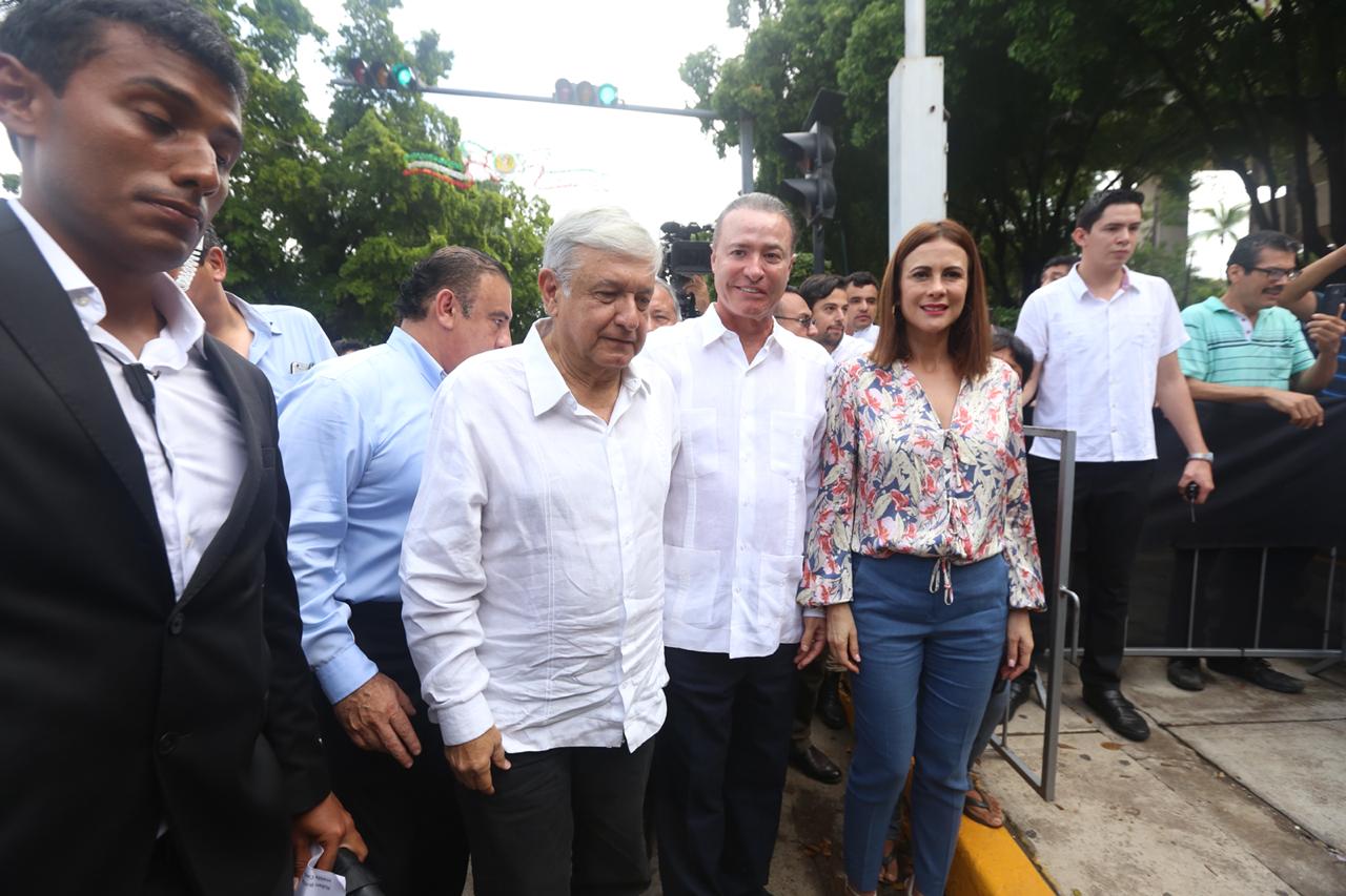 López Obrador sostuvo un encuentro con el gobernador de Sinaloa, Quirino Ordaz (Nelly Salas)