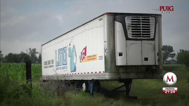 157 cadáveres fueron guardados en la caja de un tráiler