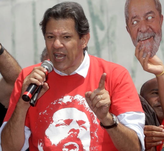 El candidato del PT a la presidencia, Fernando Haddad.