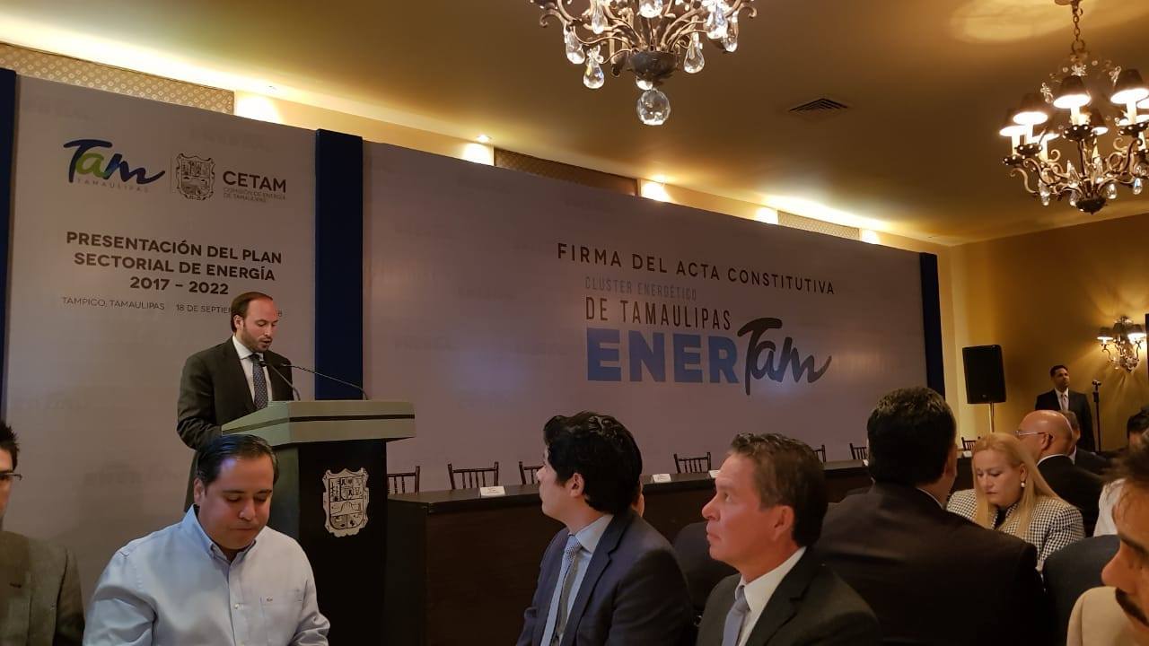 Firma del acta constitutiva cluster energético de Tamaulipas.