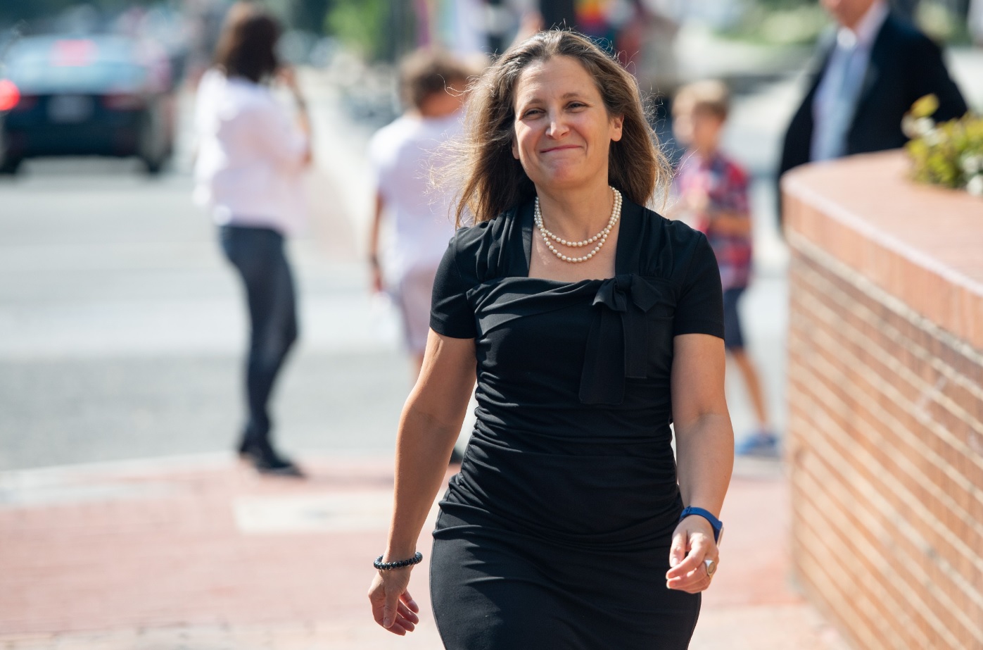 Chrystia Freeland, ministra de Relaciones Exteriores de Canadá (Foto: AFP)