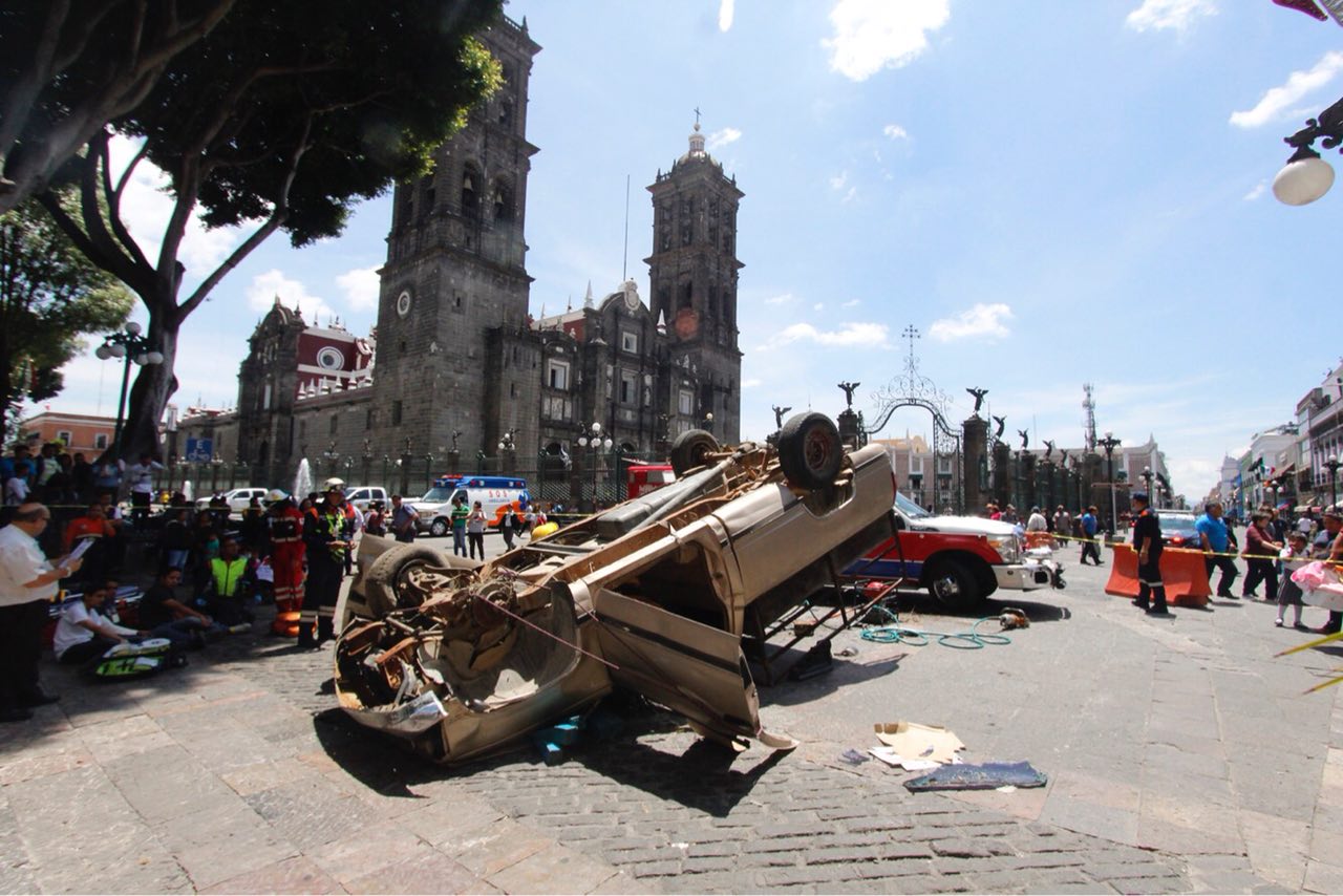 Se simularon seis diferentes escenarios durante el simulacro efectuado en Puebla (Especial)