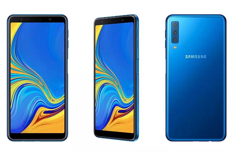 El nuevo Galaxy A7 tiene tres cámaras traseras. (Samsung)