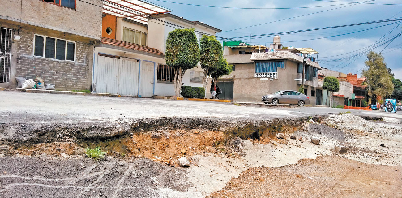 En la llamada “zona cero”, a lo largo de la calle Pingüino, las casas fueron desplazadas hasta 80 centímetros. (Fanny Miranda)