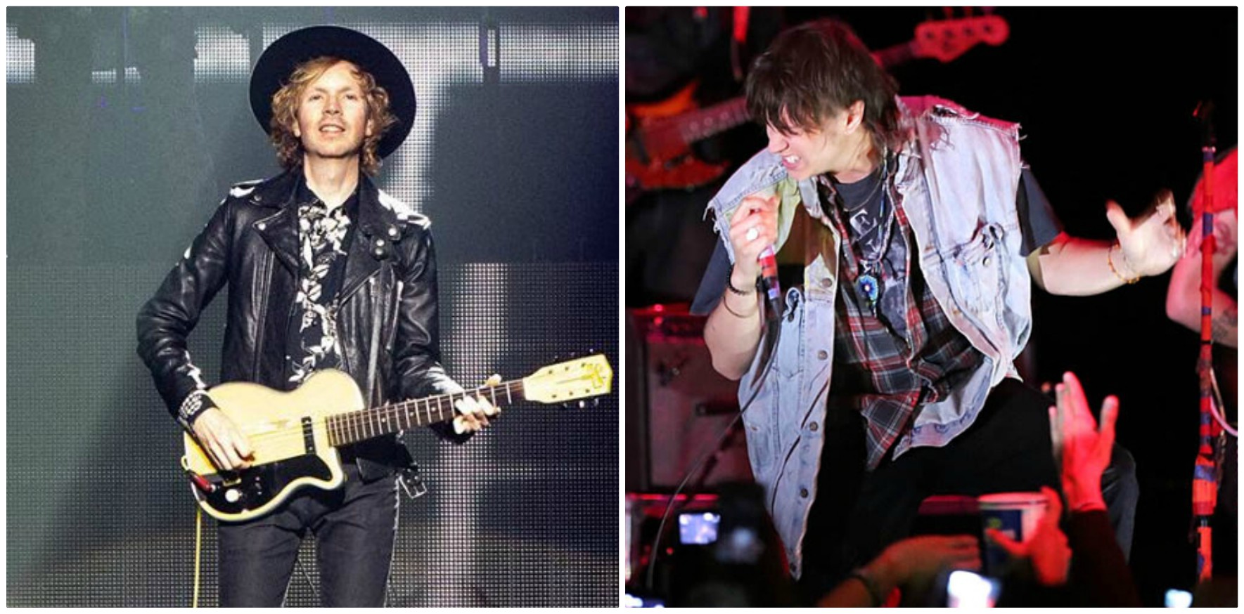 Beck y Julian Casablancas  (Foto: Facebook)