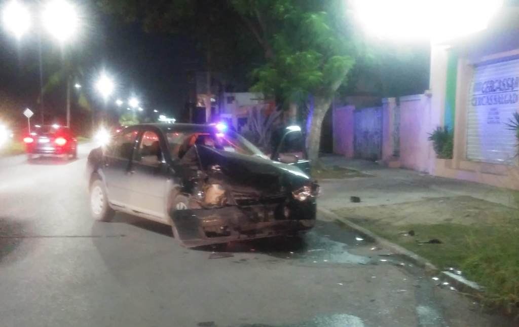 El vehículo siniestrado.
