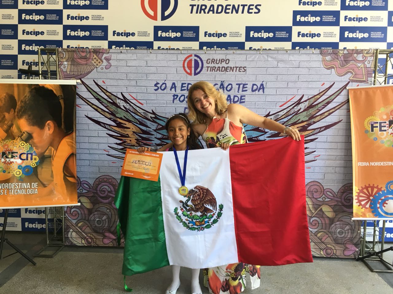 La pequeña repostera se manifestó orgullosa y satisfecha con su participación en el país sudamericano (Cortesía)