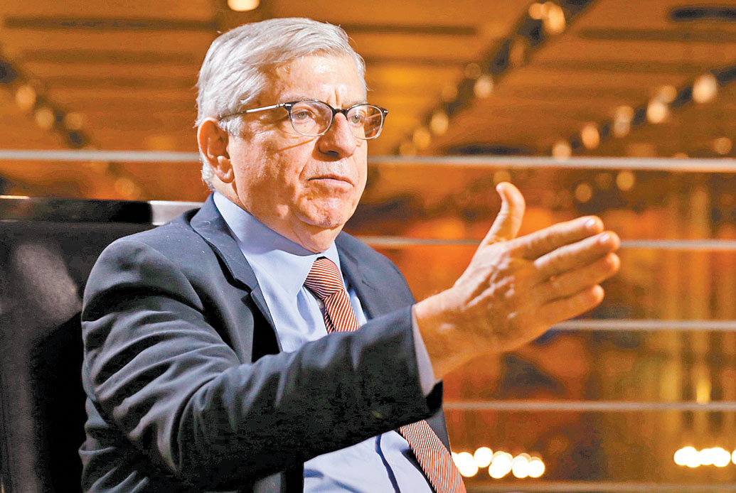 El ex presidente colombiano en la entrevista con MILENIO. (Octavio Hoyos)