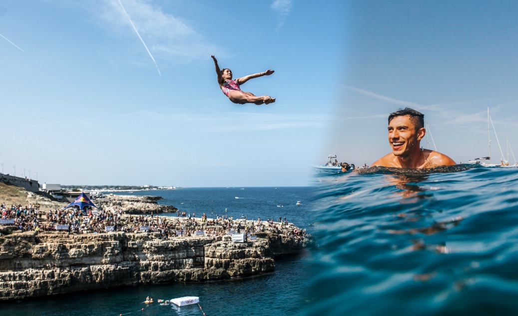 Adriana Jiménez y Jonathan Paredes se quedaron cerca del título del Mundial de Clavados de Altura (Cortesía Red Bull)