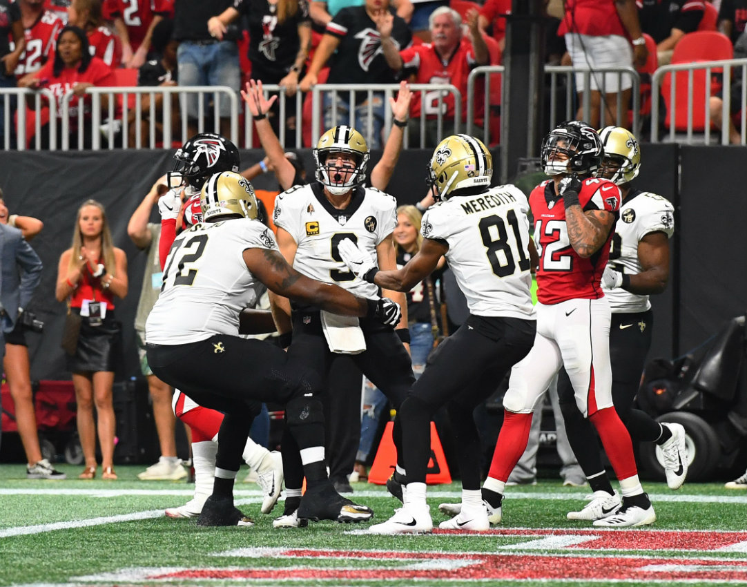 Brees tuvo una gran actuación contra Atlanta (AFP)