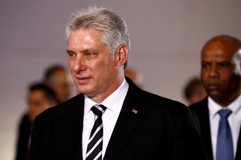 El presidente cubano Miguel Díaz-Canel.