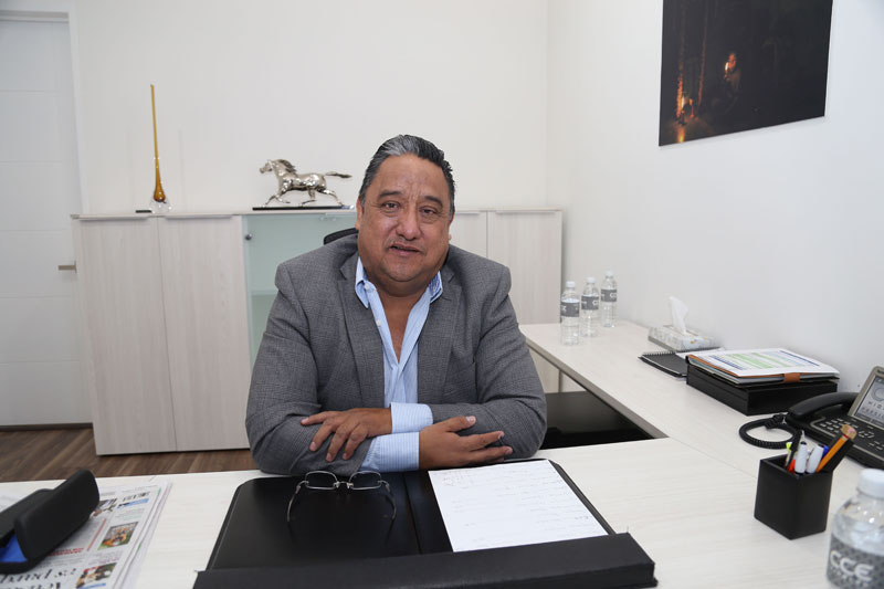Edgar Espínola, integrante del Consejo Coordinador Empresarial de Hidalgo. (Jorge Sánchez)