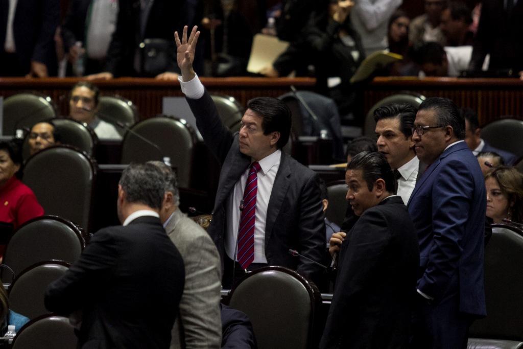 Mario Delgado durante una sesión en la Cámara de Diputados (Cuartoscuro)