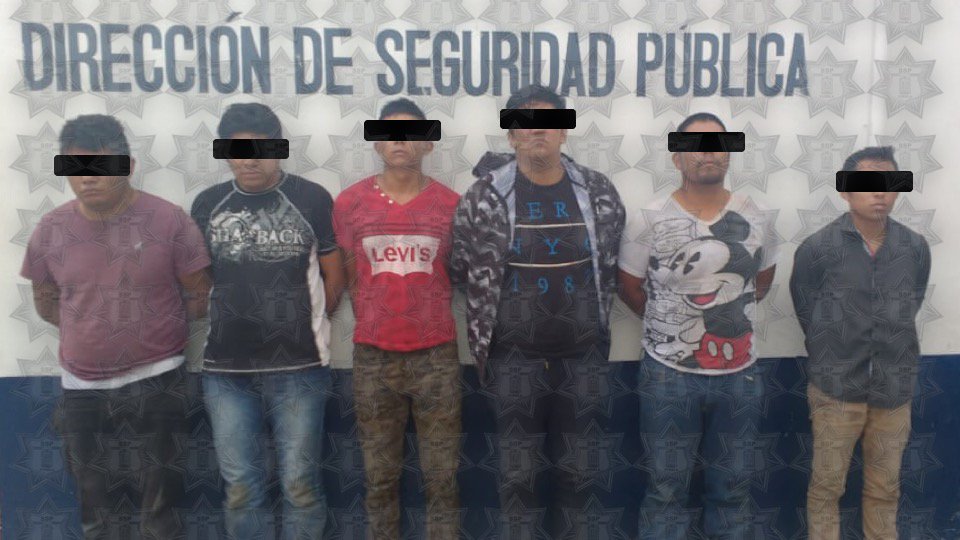Seis personas fueron detenidas por su probable participación en un asalto a gasolinera en Tehuacán (Especial)