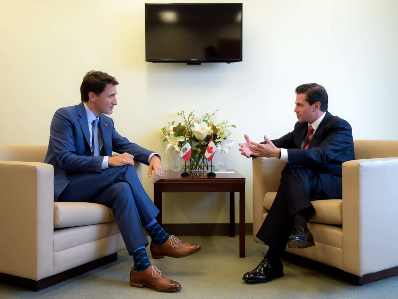 Justin Trudeau y Enrique Peña Nieto en reunión bilateral (Especial)