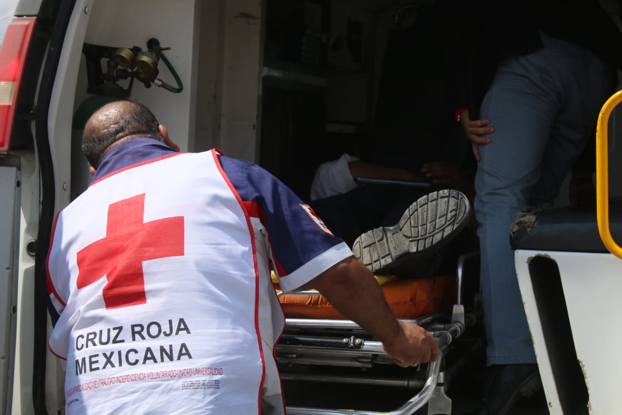 La víctima arribó a la Cruz Roja alrededor de las 13:00 horas. (Especial)