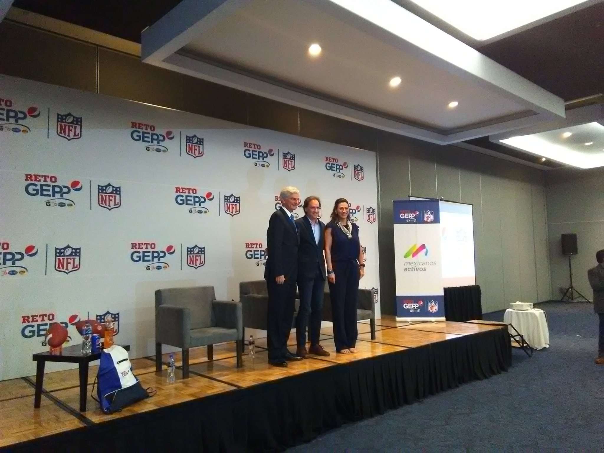 Presentan la segunda edición del reto GEPP NFL en México (Jorge García)