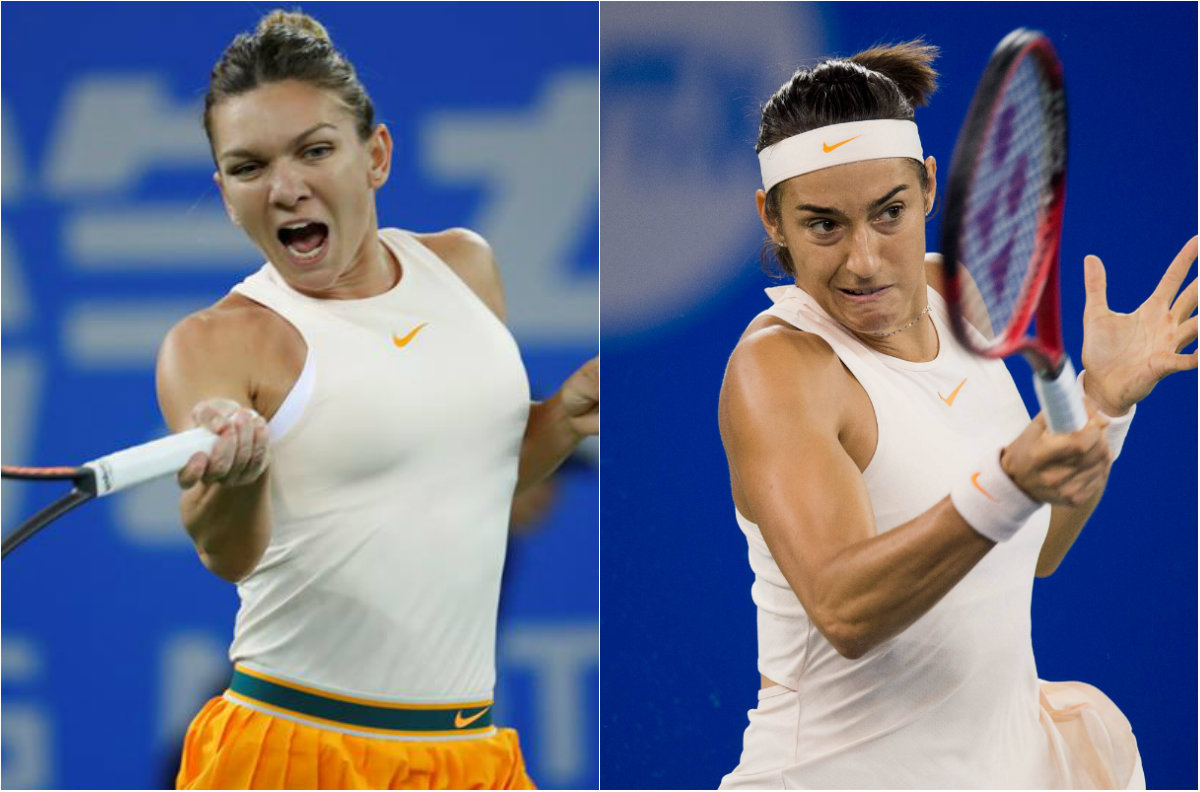 Simona Halep y Caroline García, eliminadas del torneo de Wuhan (EFE / AFP)