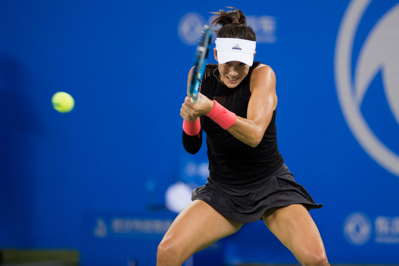 Garbiñe Muguruza cayó en Shanghai (AFP)