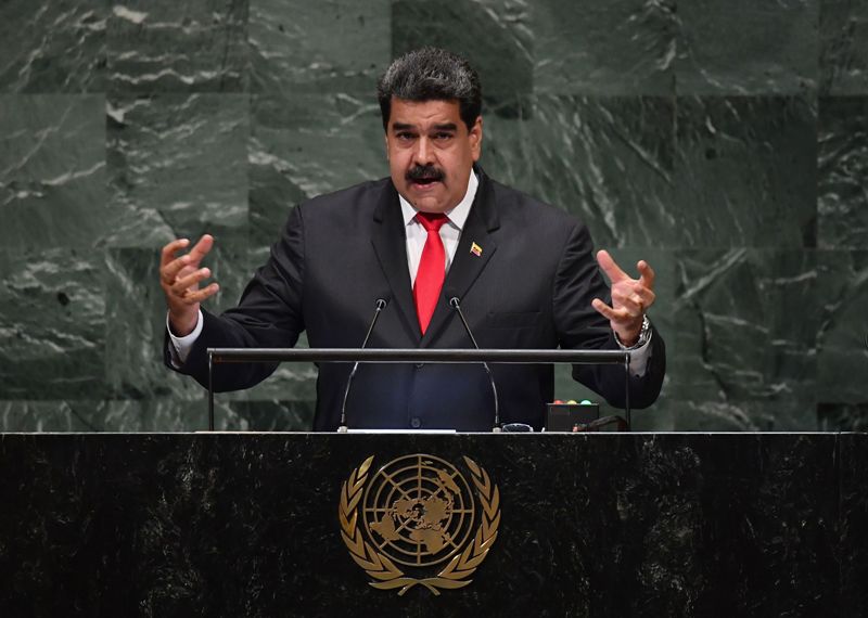 Maduro durante su intervención en la ONU.