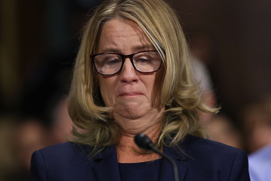 Christine Blasey Ford dijo que creyó que Kavanaugh iba a violarla. (AFP)
