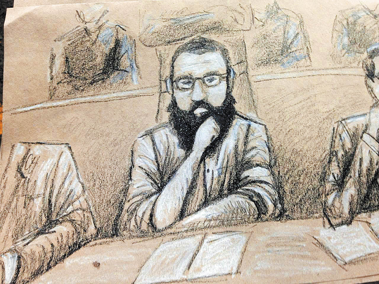 El ex mandatario veracruzano durante la audiencia de este miércoles en el Reclusorio Norte. (Mauricio Ledesma)