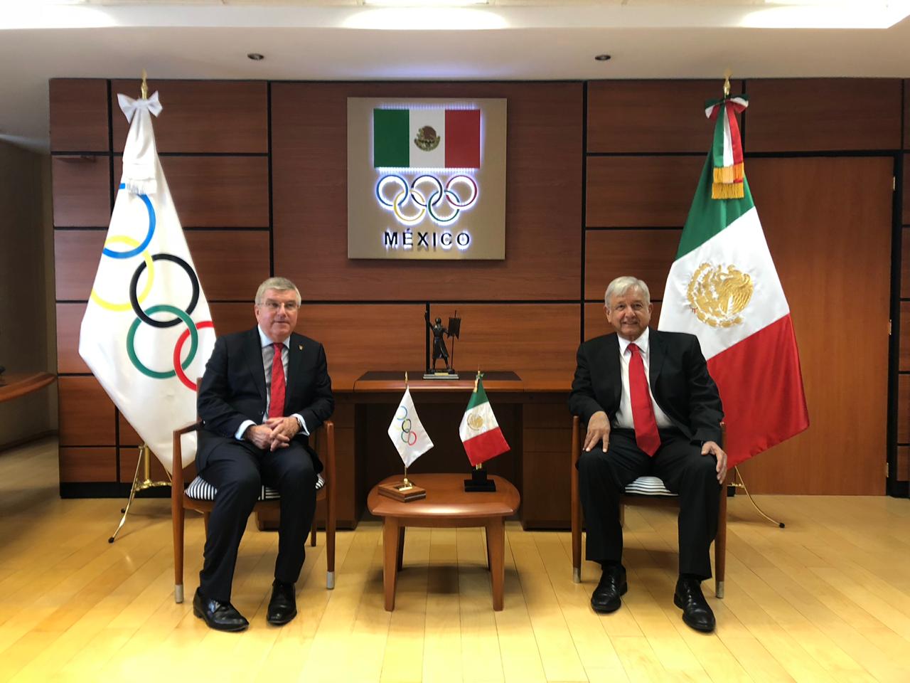 Thomas Bach se reúne con AMLO (Especial)