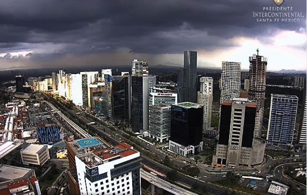 Se detectó lluvia en algunas zonas de la Ciudad de México (@webcamsdemexico)
