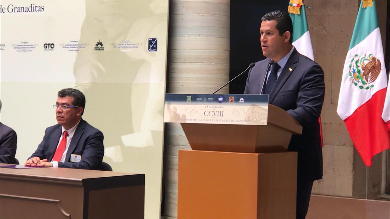 Gobernador Diego Sinhue Rodríguez (Foto Carlos Olvera)