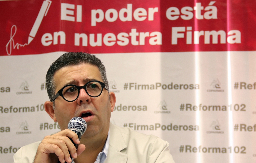 Coparmex presenta el Firmaton, como parte de la iniciativa ciudadana #Reforma102. (Especial)