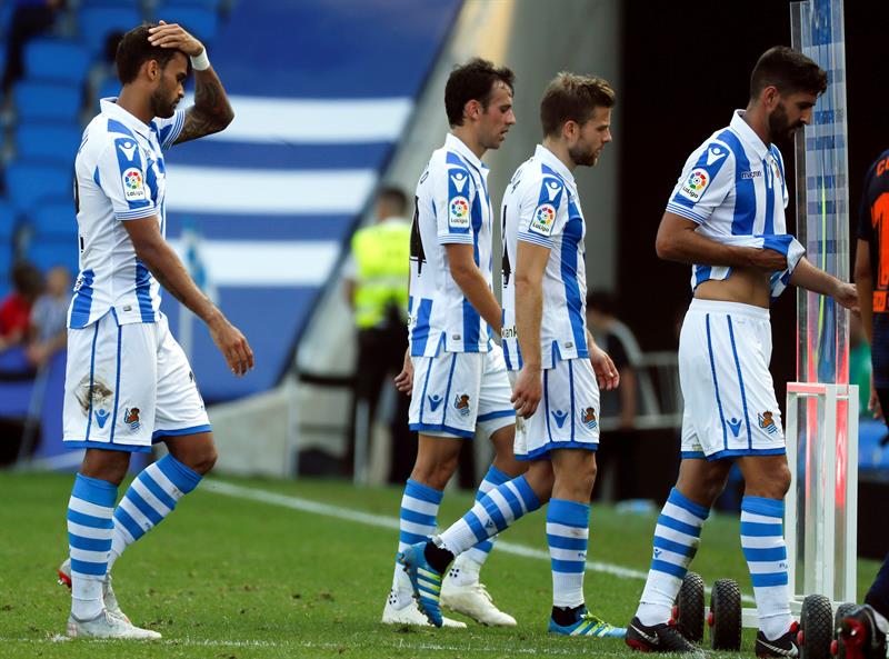 La Real Sociedad cae en casa ante el Valencia (EFE)